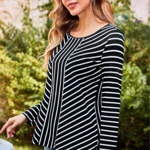 Ladies XL Striped  shirt 10.00